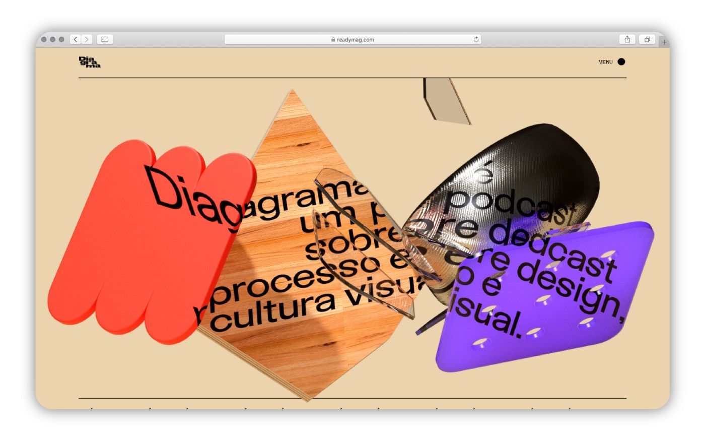 readymag blog_designs of Diagrama podcast website