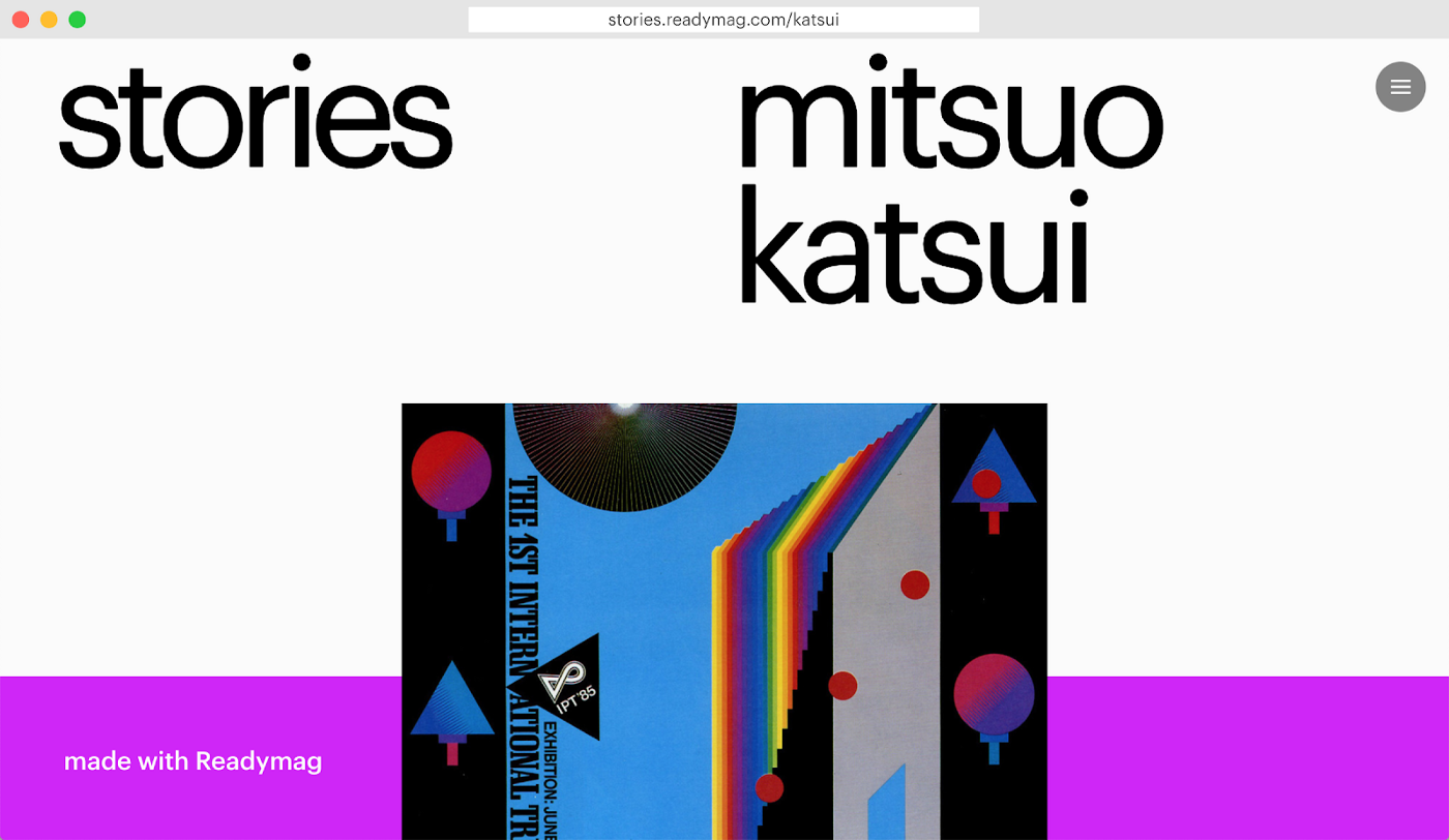 readymag blog_mitsuo katsui website