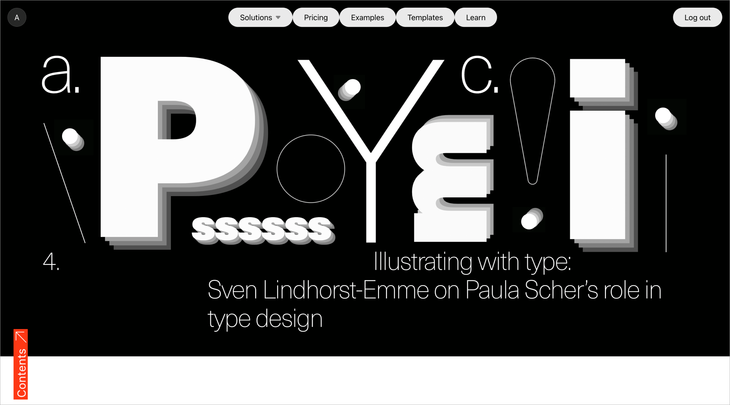 Screen shot from The Faces Behind Typefaces