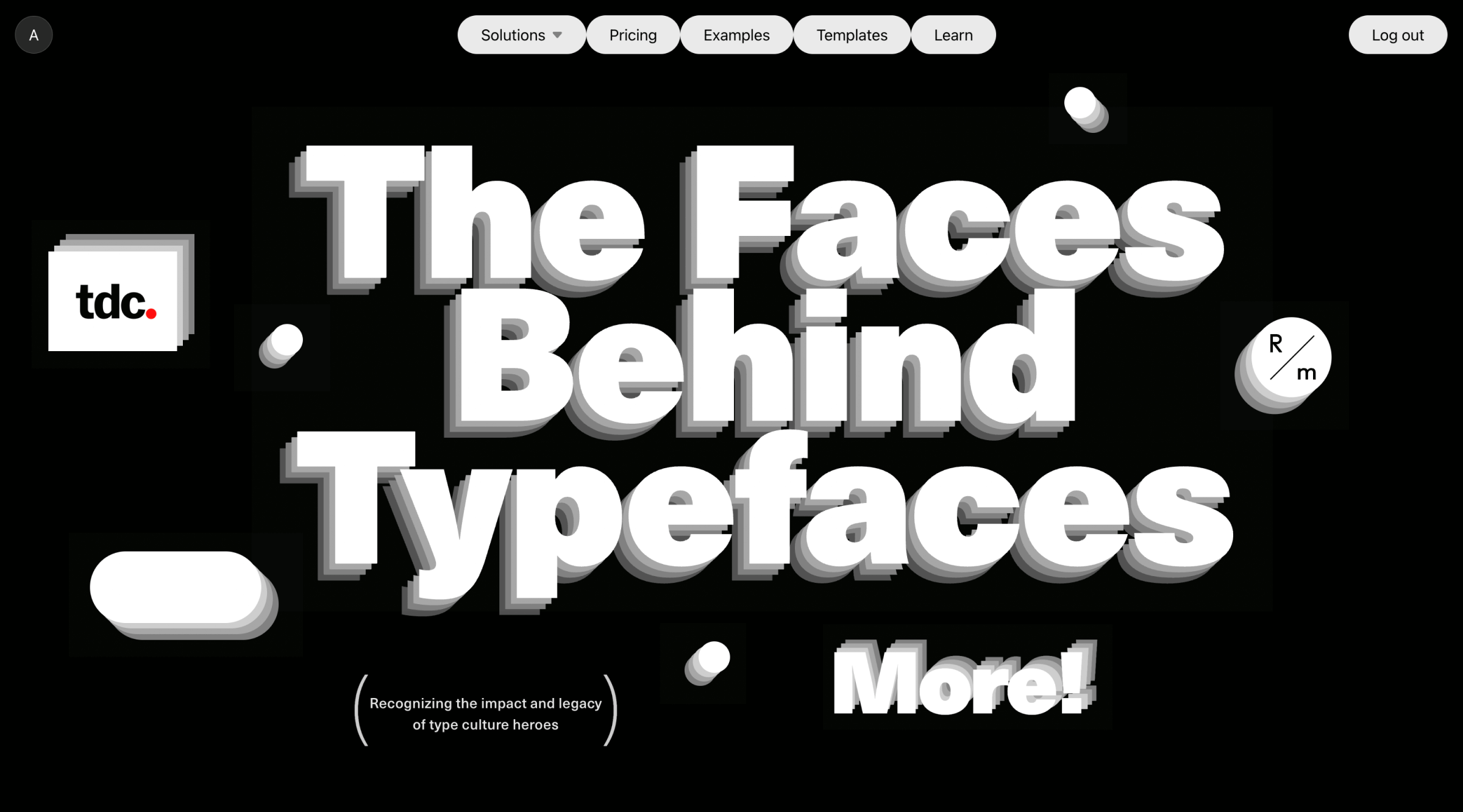 Screenshot from The Faces Behind Typefaces