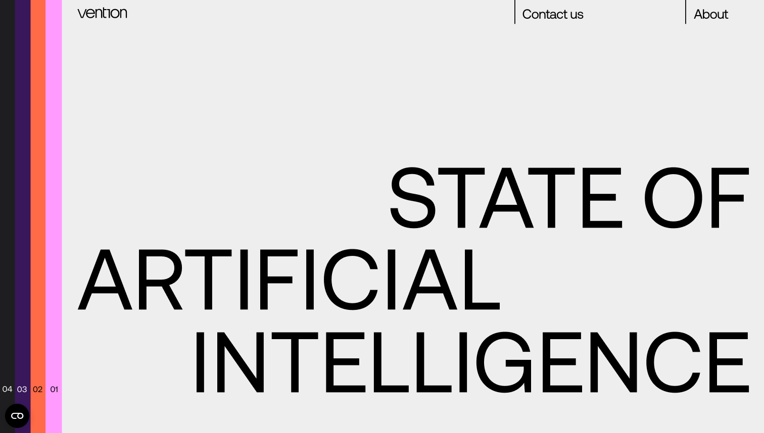 readymag blog Screenshot of The state of artificial intelligence by Vention