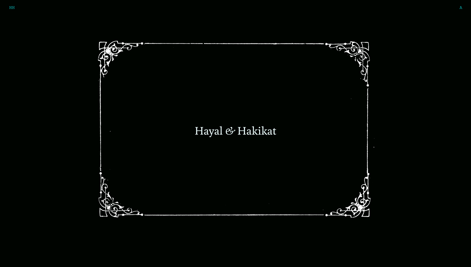 readymag blog Screenshot of Hayal & Hakikat by Marina Meyer