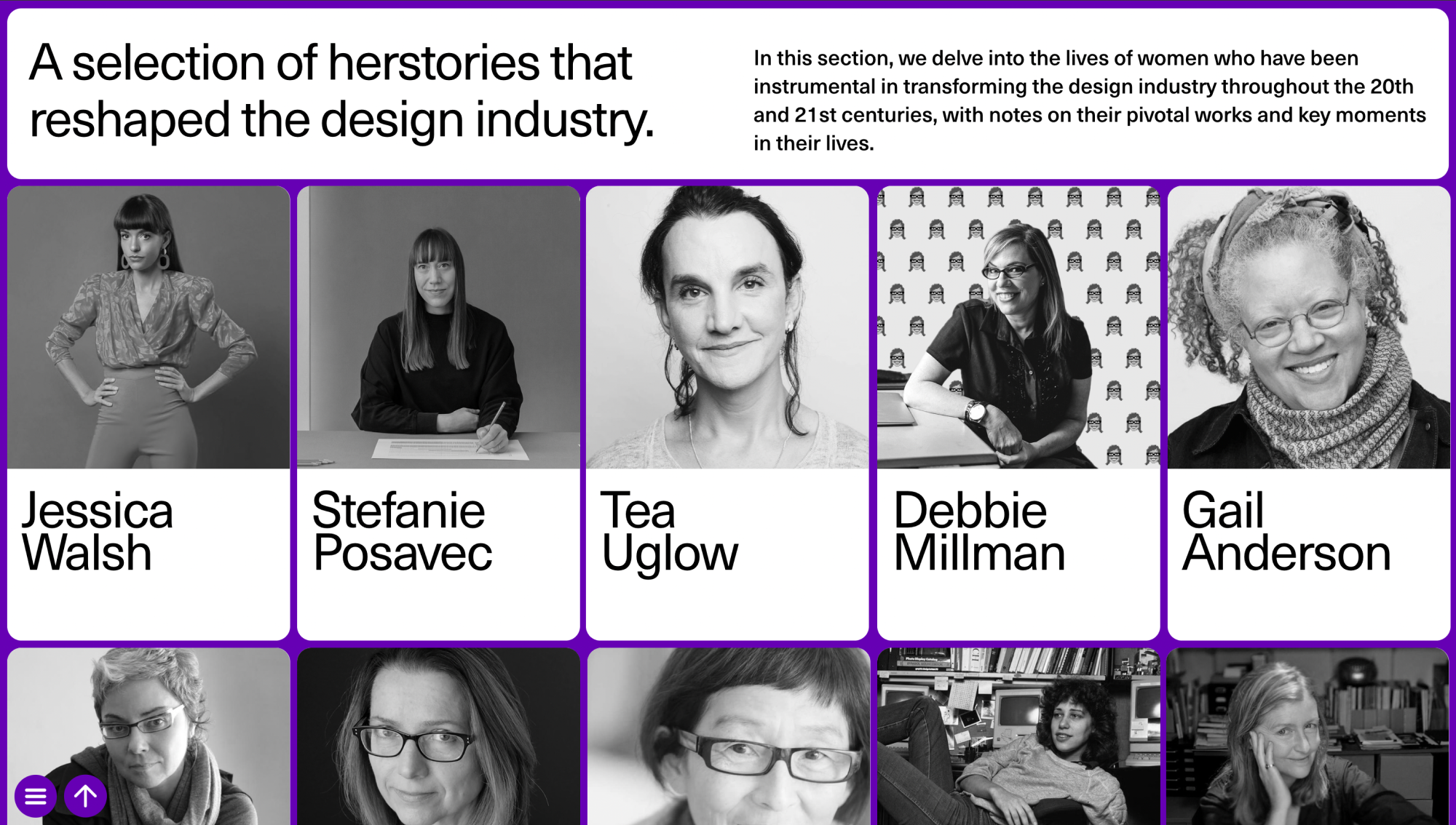 readymag blog_The Profiles section of Designing Women