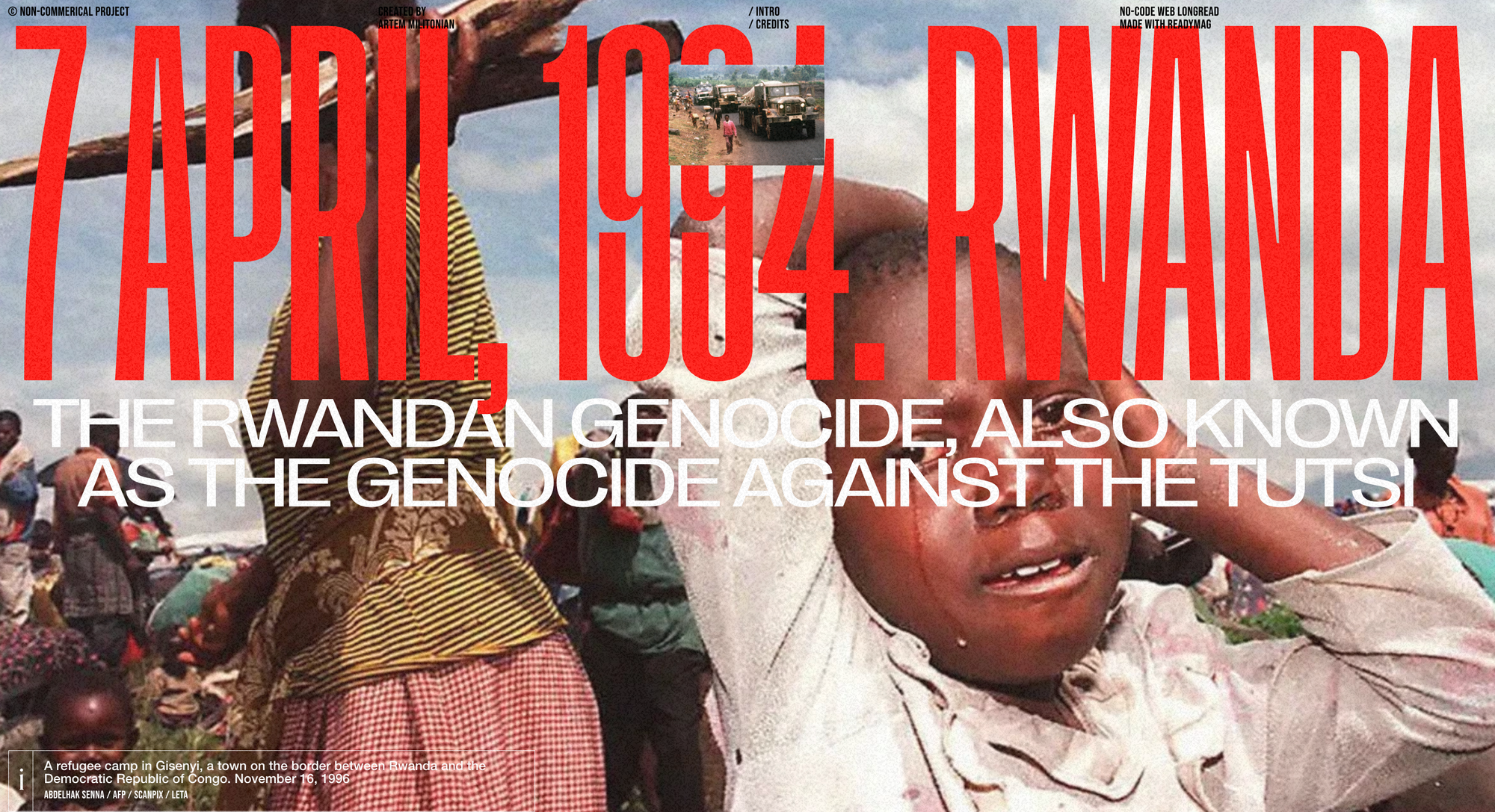 'Rwanda Genocide' project by Artem Militonian_readymag blog