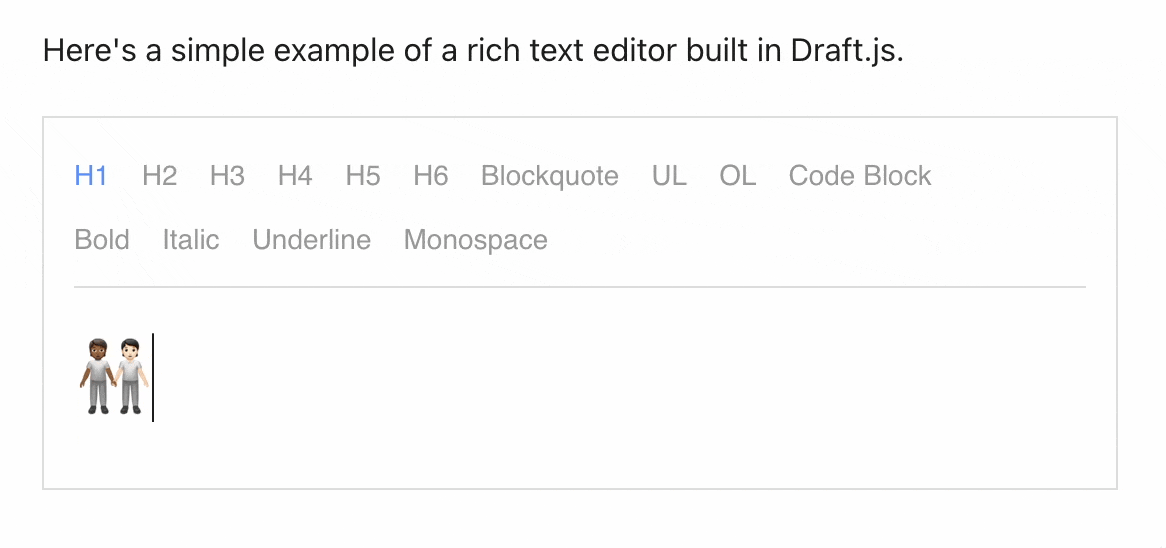 Readymag blog_A simple example of a rich text editor built in Draft.js