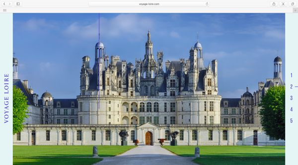 Voyage Loire: fashion journey website made with Readymag